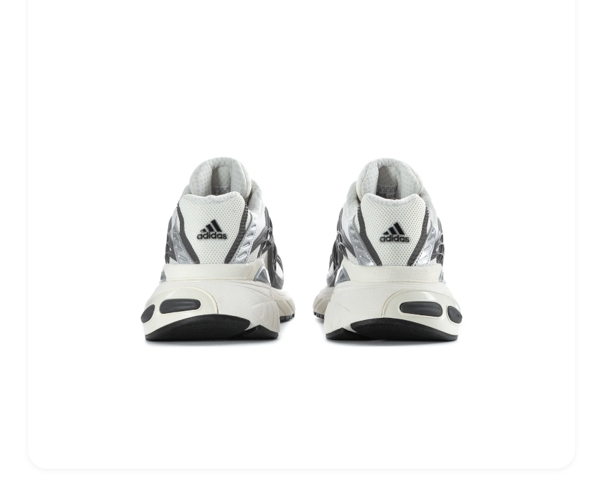 Adidas Adistar White and Grey Sneakers with Black Stripes