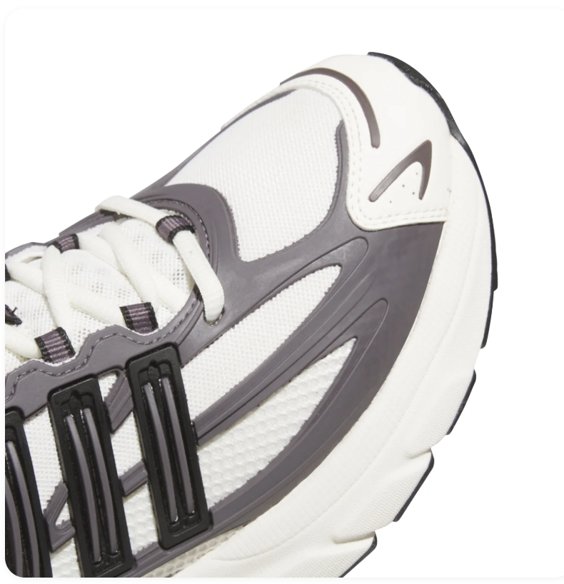 Adidas Adistar White and Grey Sneakers with Black Stripes