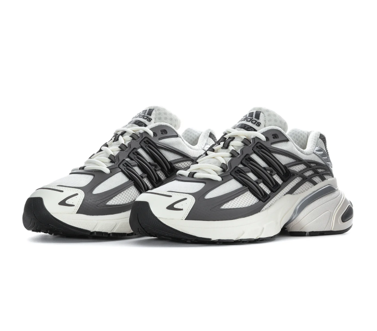 Adidas Adistar White and Grey Sneakers with Black Stripes