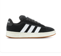 Adidas Black Sneakers with White Stripes and Gum Outsole