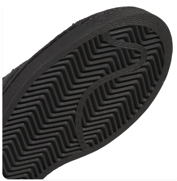Adidas Black Glossy Sneakers with Orange Lining and Graphic Tongue