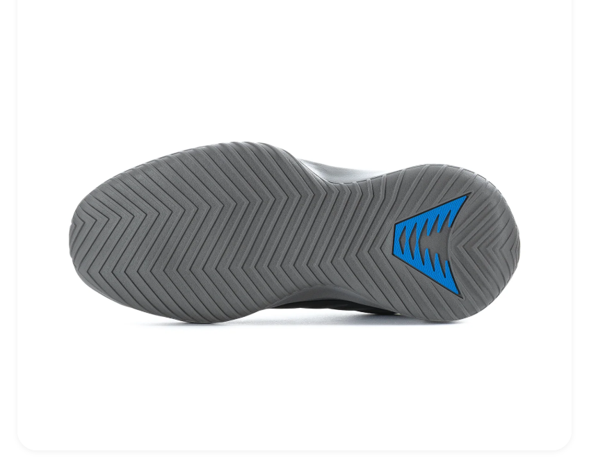 Adidas Black and Grey Sneakers with Blue Accents